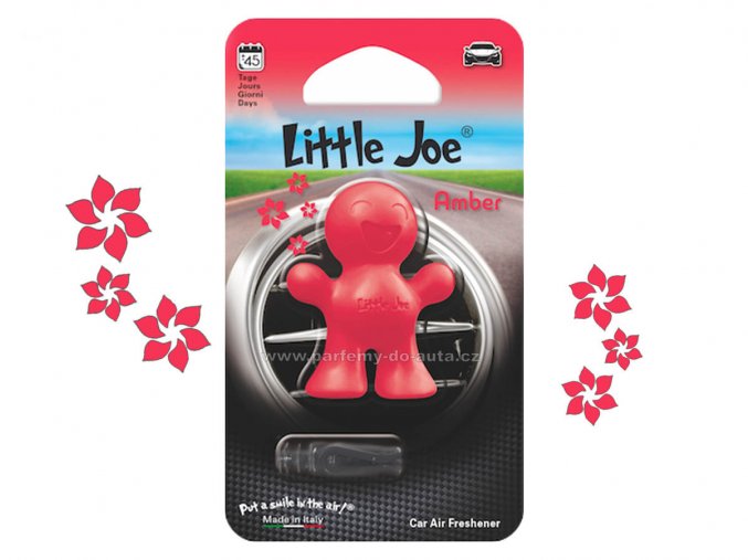 Little Joe Amber jantar červený panáček do auta