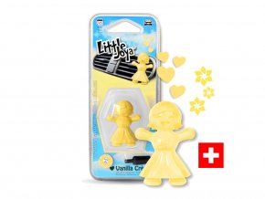 Little Joya Vanilla Creme žlutá panenka vůně do auta