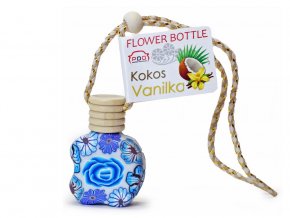 Flower Bottle Kokos Vanilka závěsná vůně do auta PDA21