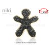 Vůně do auta NIKI Crystal Black With Gold Finishing černý panáček Mr&Mrs Fragrance