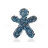 Niki Crystal Blue With Silver Finishing modrý panáček Mrs