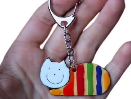 Smaltum cicás kulcstartó