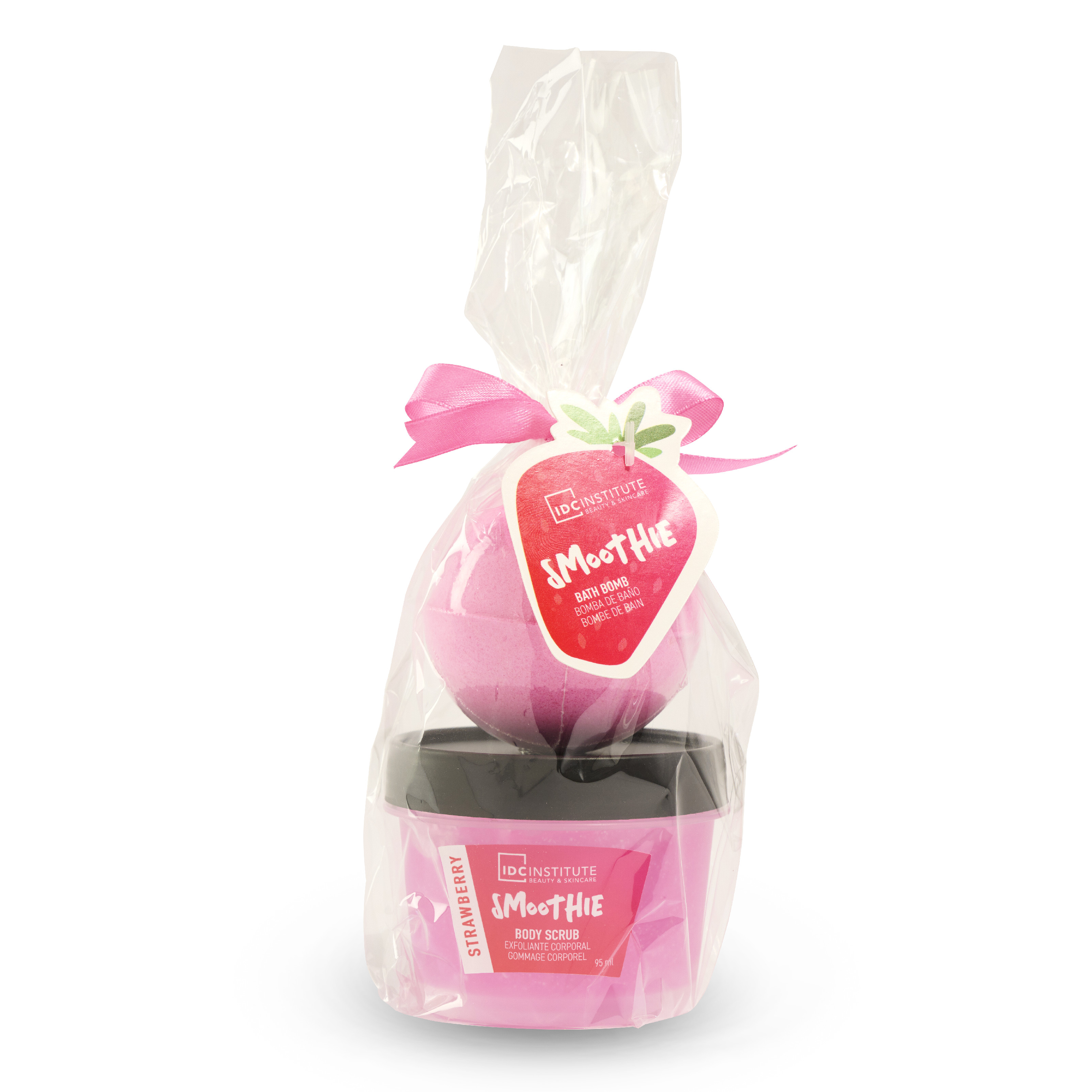 IDc Institute - Smoothie Mini Bath Set Strawberry  Kozmetikai ajándékkészlet akciós termékkép 1