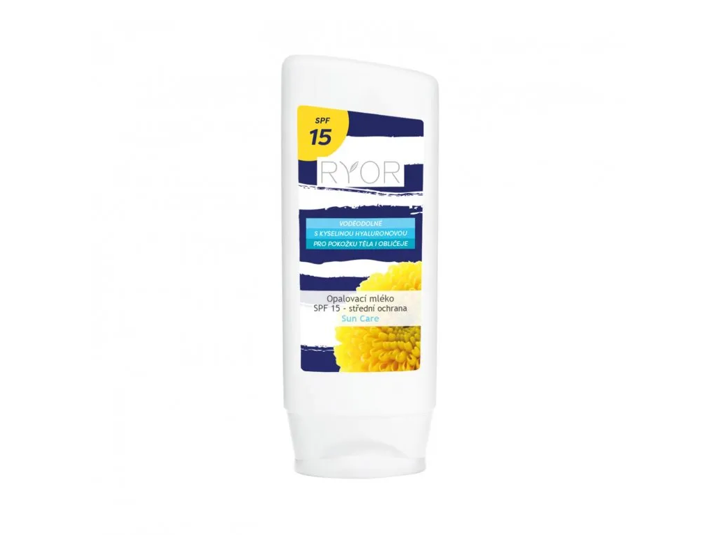 RYOR - Napvédő krém SPF 15 - közepes védelem  Tastápoló tej 200 ml. akciós termékkép 1