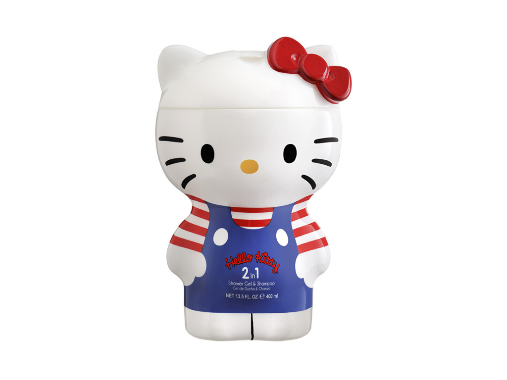 HELLO KITTY 2D - Tusfürdő és Sampon 2v1  Tusfürdő és Sampon - 400 ml akciós termékkép 1