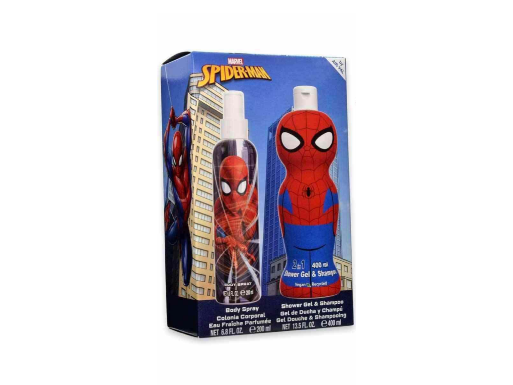 SPIDERMAN - ajándékcsomag  Test permet 200 ml + tusfürdő és sampon 2in1 400ml akciós termékkép 1