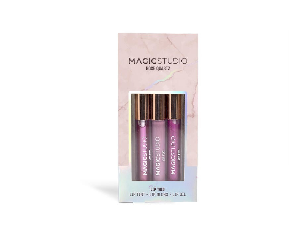 Magic Studio - ROSE QUARTZ LIP TRIO  Rúzs + szájfény + ajakolaj akciós termékkép 1