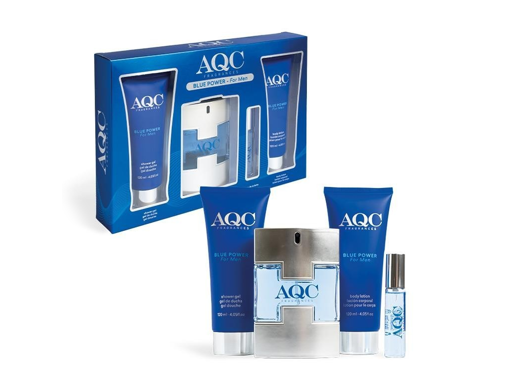 AQC Fragrances - BLUE POWER MEN SET  Ajándékcsomag akciós termékkép 1