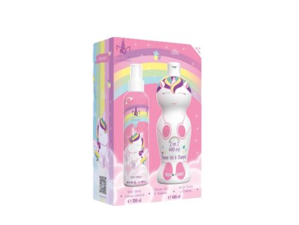 Eppe EAU MY UNICORN dárková sada tělový sprej 200 ml + sprchový gel a šampón 2v1 400 ml