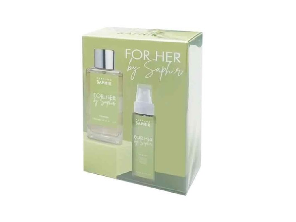 Saphir For Her by Saphir set apă de parfum 100 ml + fixativ pentru păr 75 ml (2)