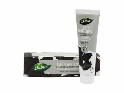 41204 1 6481 zubni pasta belici s aktivnim uhlim peprem a zazvorem 100 ml dabur