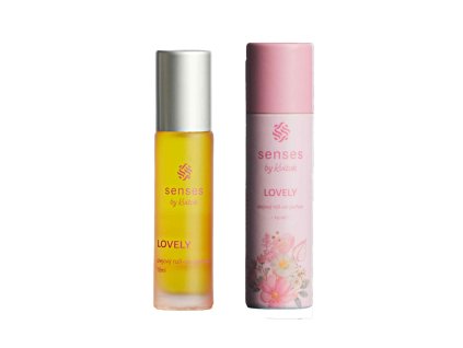 Kvitok Senses Roll-on olejový parfém Lovely (10 ml) - s vůní růže, vanilky a citrusů