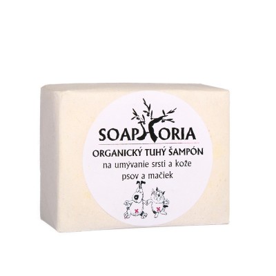 Soaphoria Soaphoria Organický tuhý šampon na mytí srsti psů a koček 130g -Mazlíčci