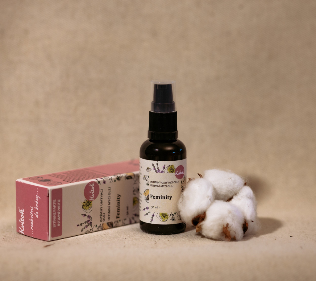 Kvitok Intimní mycí emulze Feminity (50 ml) - respektuje ph intimních partií