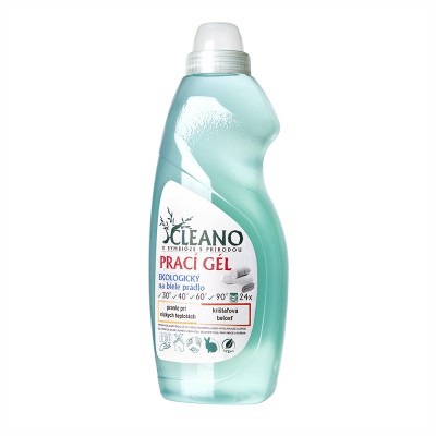 Cleano Ekologický prací gel pro zářivě bílé prádlo 1,5 l