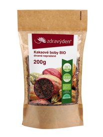 Zdravý den Kakaové boby BIO drcené nepražené varianta: 200g