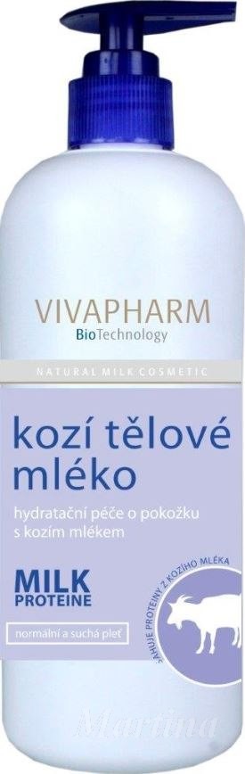 Vivaco Tělové mléko s kozím mlékem VIVAPHARM 400 ml