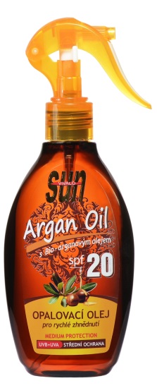 Vivaco opalovací olej s bio arganovým olejem SPF 20 SUN VITAL 200 ml