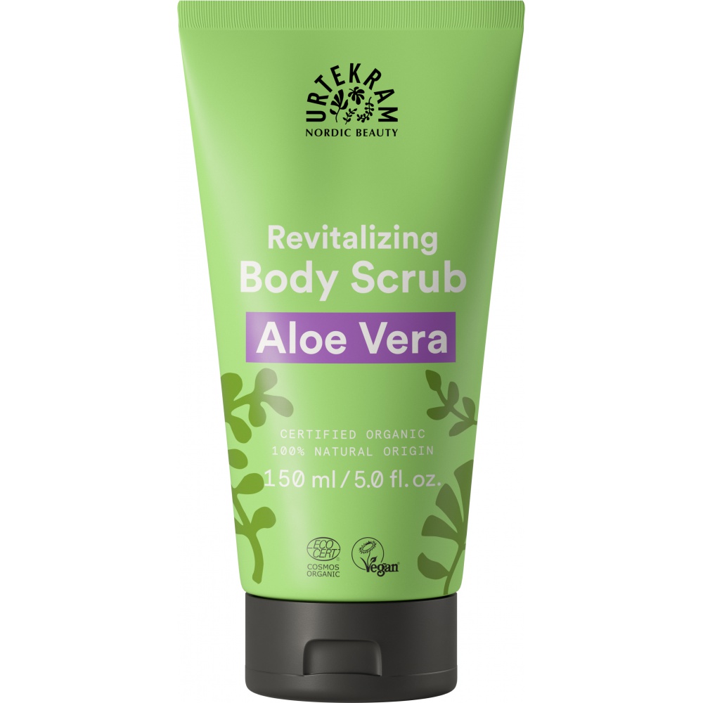 Urtekram tělový peeling Aloe vera Bio 150 ml