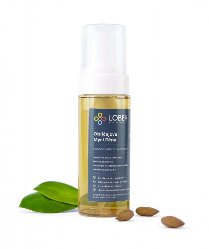 Lobey Organic Face Cleaning Foam Mycí pěna 150 ml