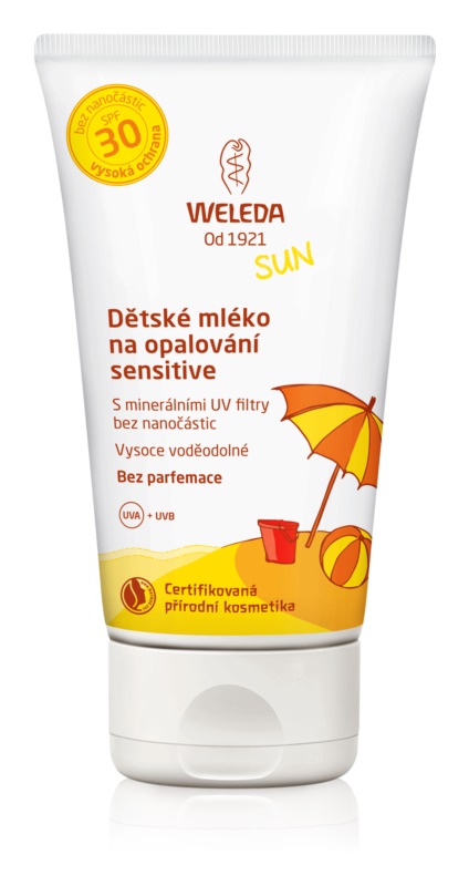 Weleda Sensitive dětské mléko na opalování SPF30 150 ml