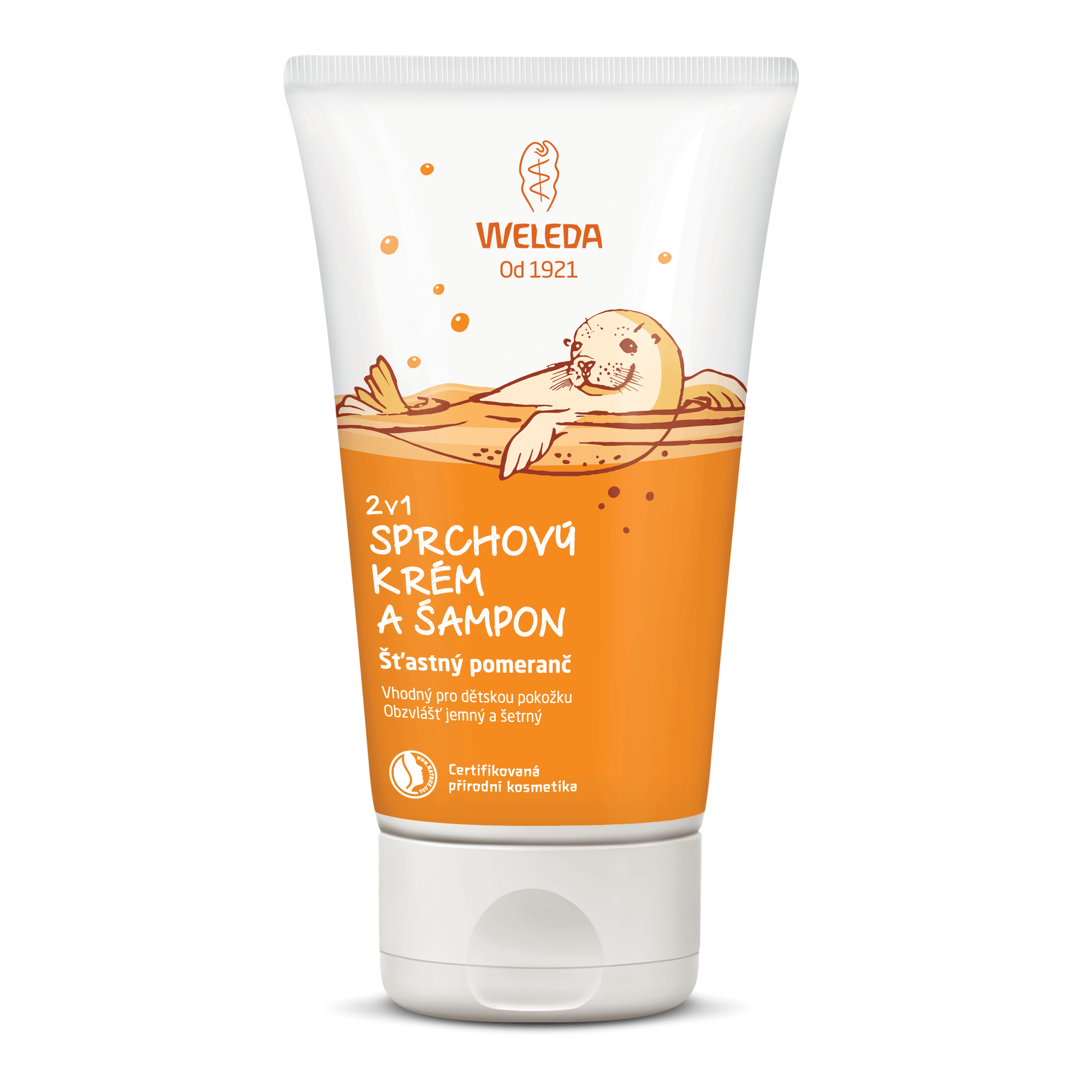 Weleda 2v1 sprchový krém a šampon Šťastný pomeranč 150 ml