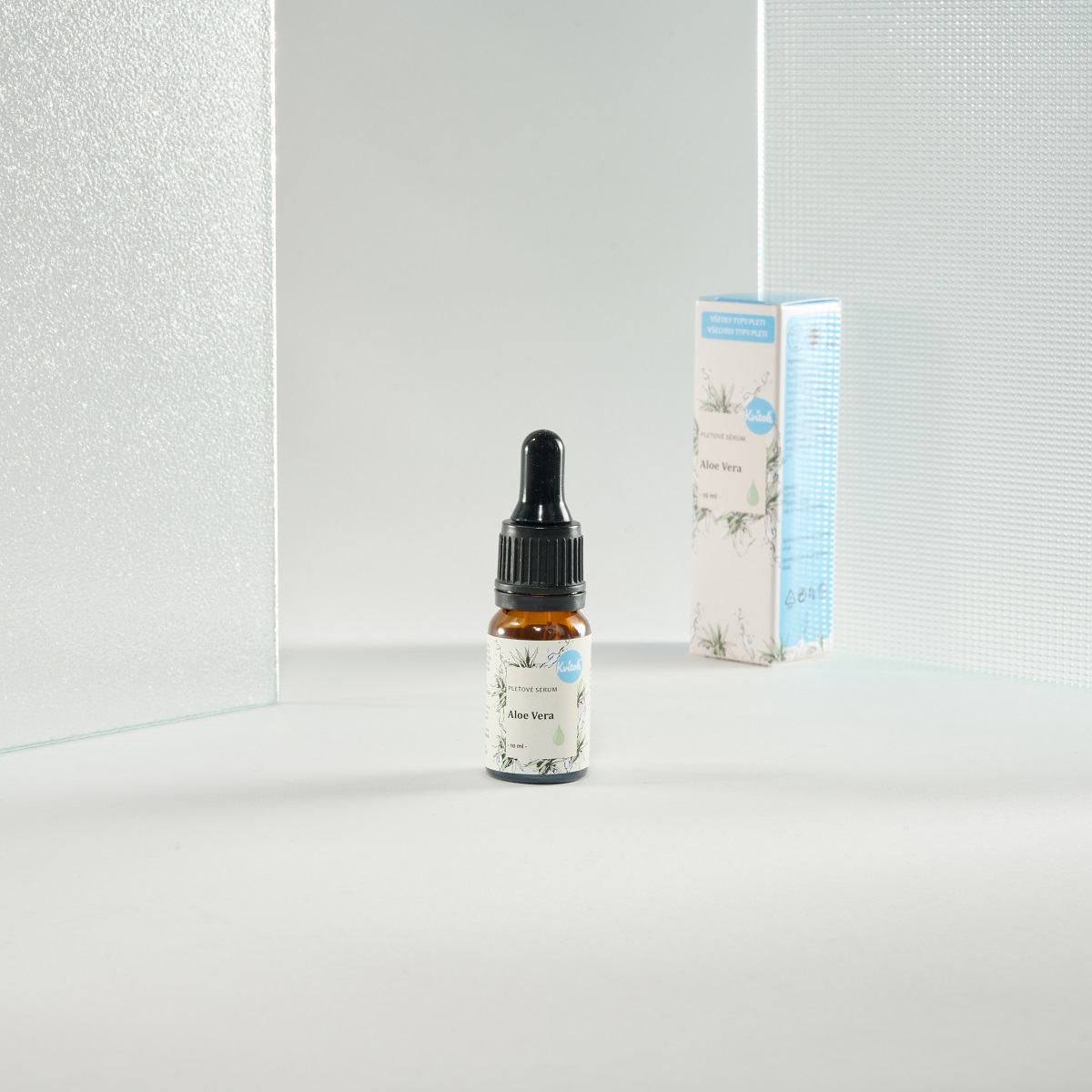 Kvitok Pleťové sérum - Aloe vera (10 ml) - pro suchou a citlivou pleť