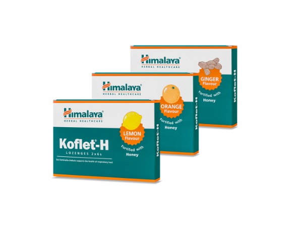 Himalaya Herbals Koflet-H Lemon pastilky s medem 12 ks