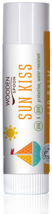 Wooden Spoon Opalovací balzám na rty Sun kiss WoodenSpoon 4,3 ml