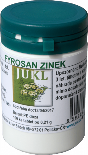 Jukl Fyrosan zinek 100 tablet