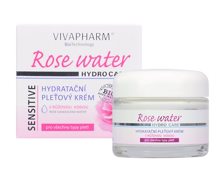 Vivaco Vivapharm Rose Water pleťový krém s růžovou vodou 50 ml