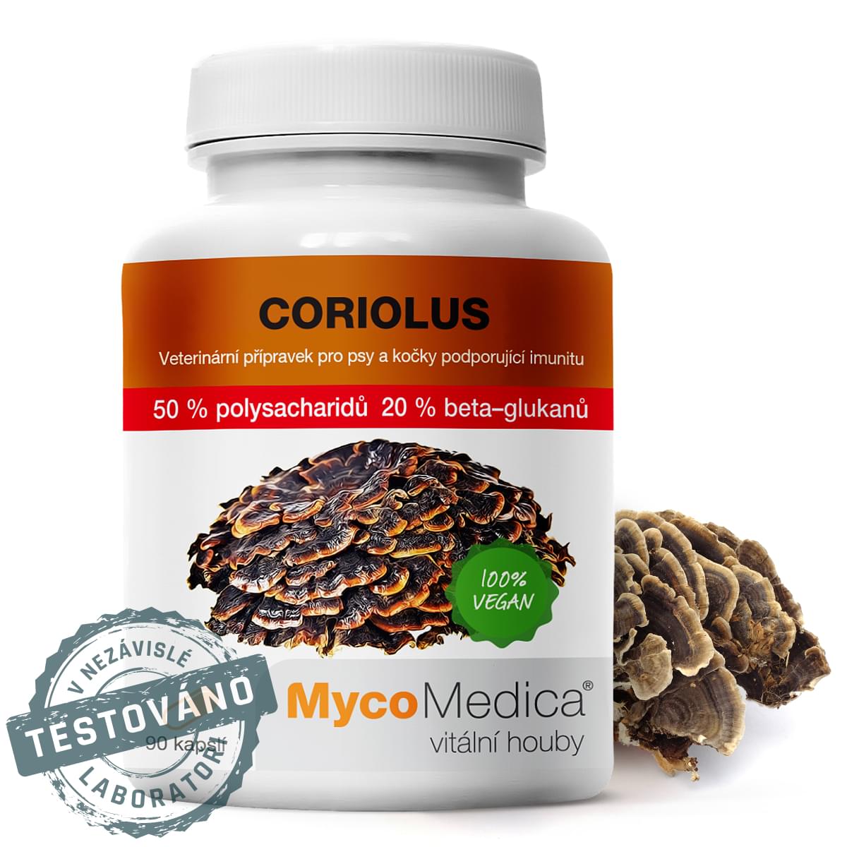 Mycomedica Coriolus 50 % 90 kapslí