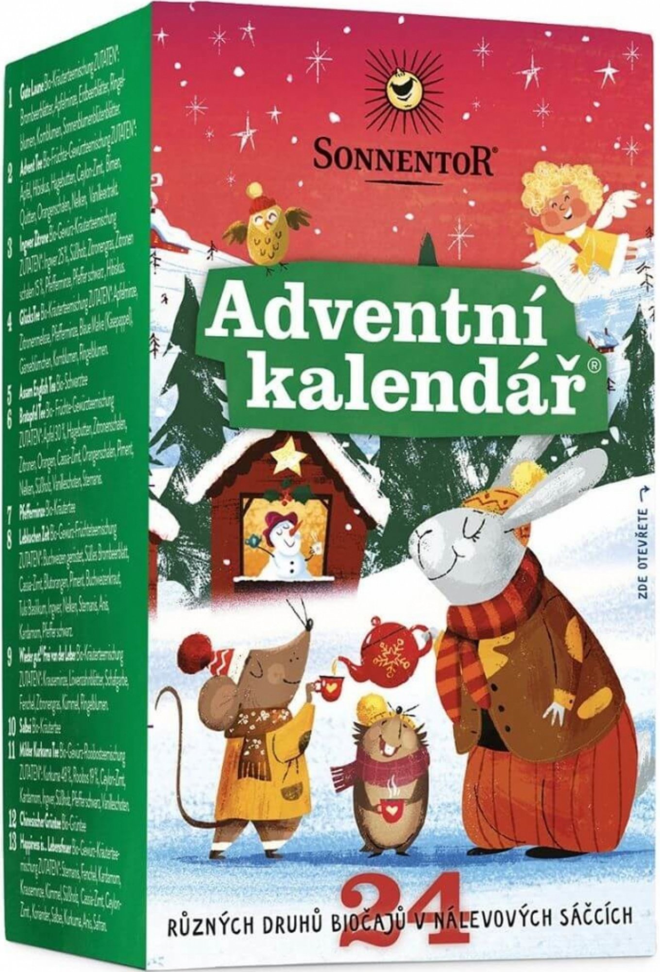 Sonnentor Adventní kalendář 24 čajů