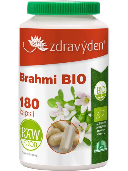 Zdravý den Brahmi BIO 180 kapslí