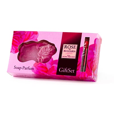 Biofresh Dárková sada- mýdlo a růžový parfém Rose of Bulgaria