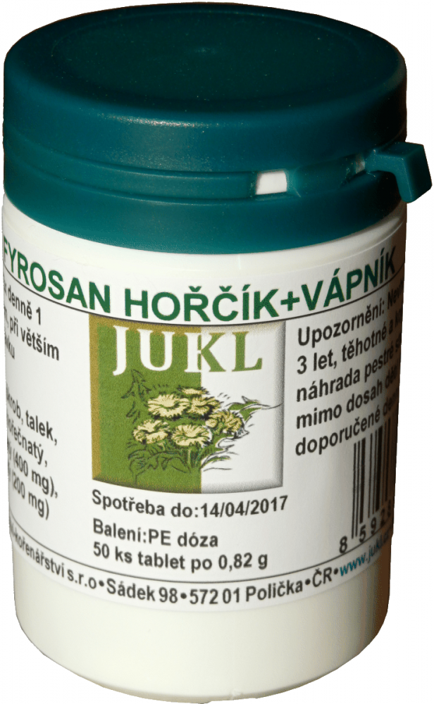 Fyrosan Jukl Hořčík + vápník 50 tablet