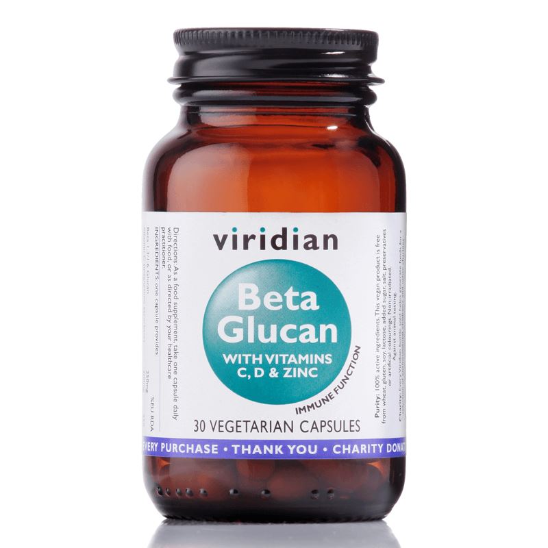 Viridian Nutrition Viridian Beta Glucan 30 kapslí