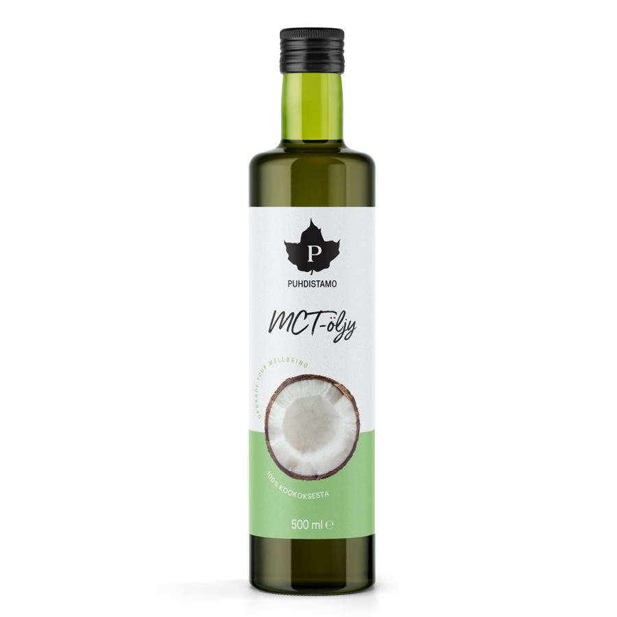 Puhdistamo MCT Oil 500 ml (Olej s triglyceridy se středně dlouhým řetězcem)
