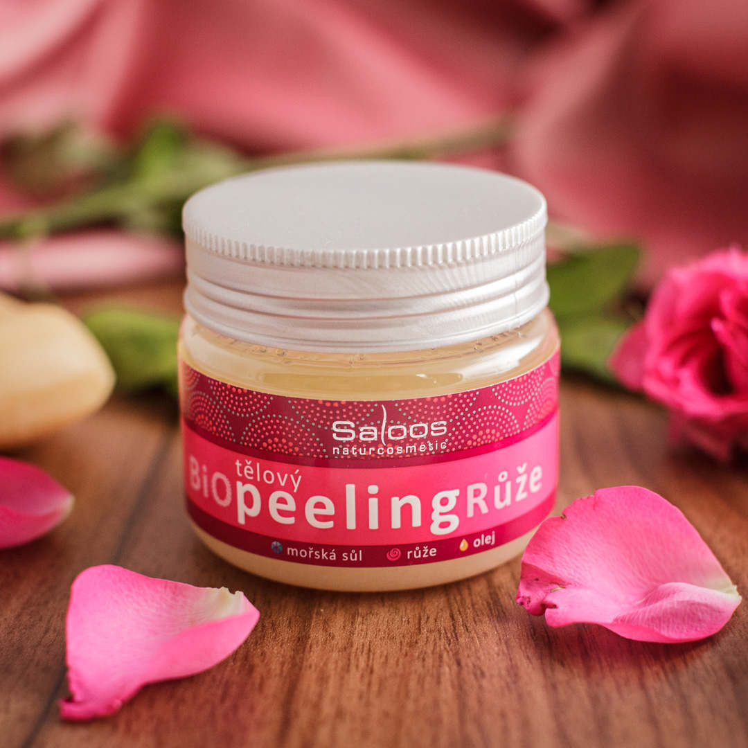 Saloos Růže tělový peeling 140 ml