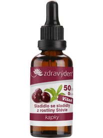 Zdravý den Stevia kapky Višeň 50 ml