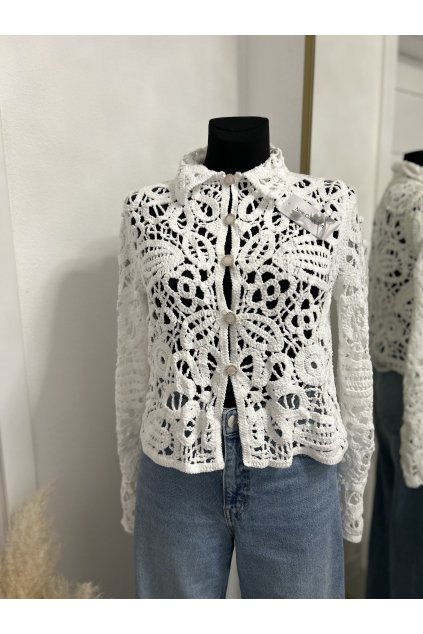 Hačkovaný sveter Sienna