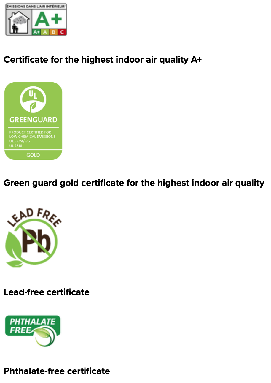 Healthy interior. Thanks to the COREtec composite vinyl floor, you have healthy indoor air. How is it possible?
