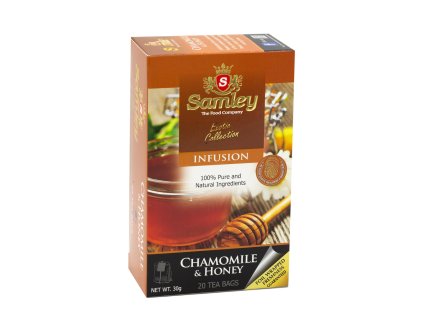 Heřmánkový čaj s medem a lékořicí, 20 sáčků, Samley