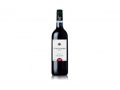 Odrůdové nealkoholické víno červené - Merlot - Vintense 750ml