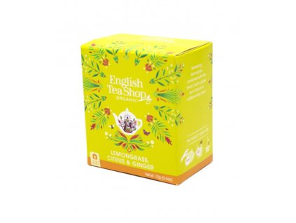 English Tea Shop - Citronová tráva, zázvor a citrusy BIO 8x1,6g 5044