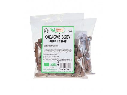 Kakaové boby celé nepražené BIO 100g ZP 3872