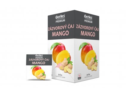 Čaj zázvorový MANGO porcovaný - Herbex 20x2g