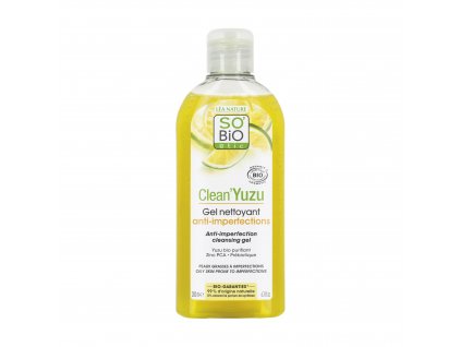 Gel čisticí proti nedokonalostem pleti Clean Yuzu 200 ml BIO SO’BiO étic