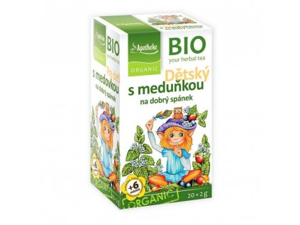 Apotheke BIO čaj dětský Meduňkový na dobrý spánek 20x2g