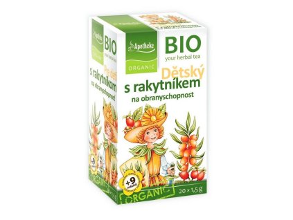 Apotheke BIO čaj dětský Rakytníkový na obranyschopnost 20x1,5g